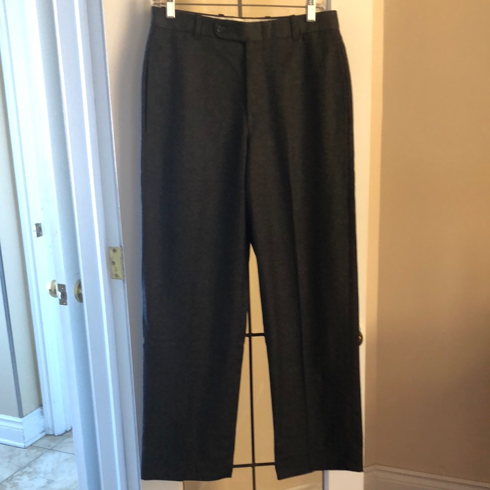 Classic Men's Dress Pants - Charcoal Gray